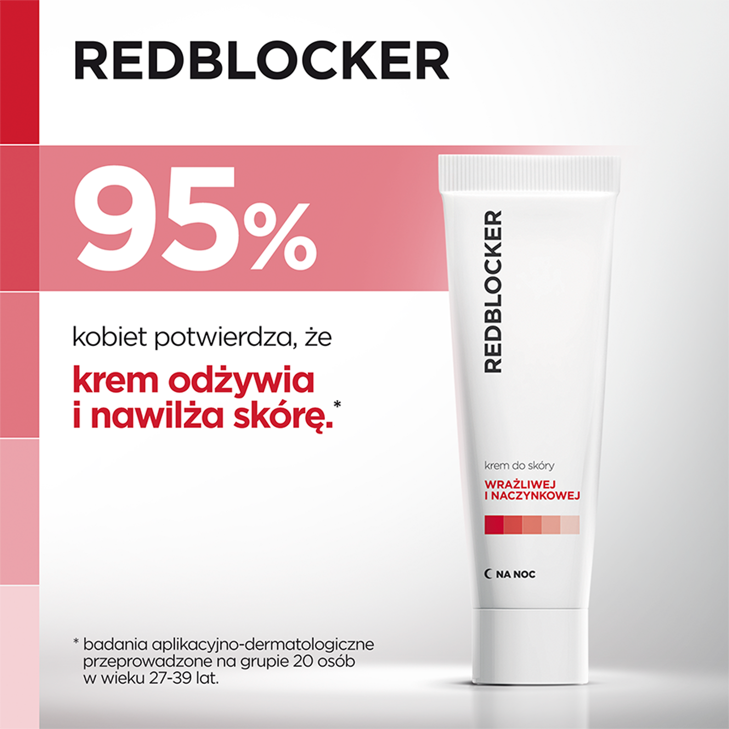 Crema facial de noche Redblocker para piel sensible 50 ml