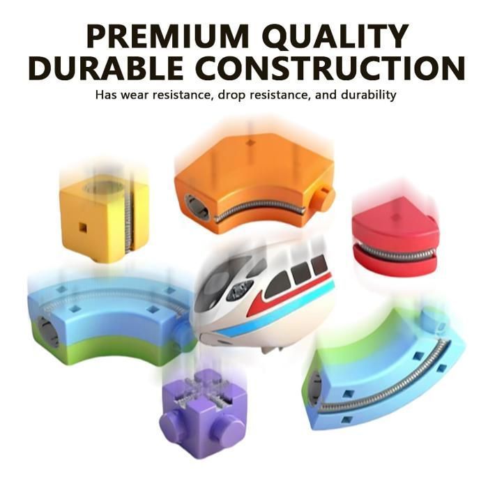 3pcs Magnetic Electric Train Set, Flexible Construction Track Set, Children's Gift for Christmas Birthday (51Pcs)