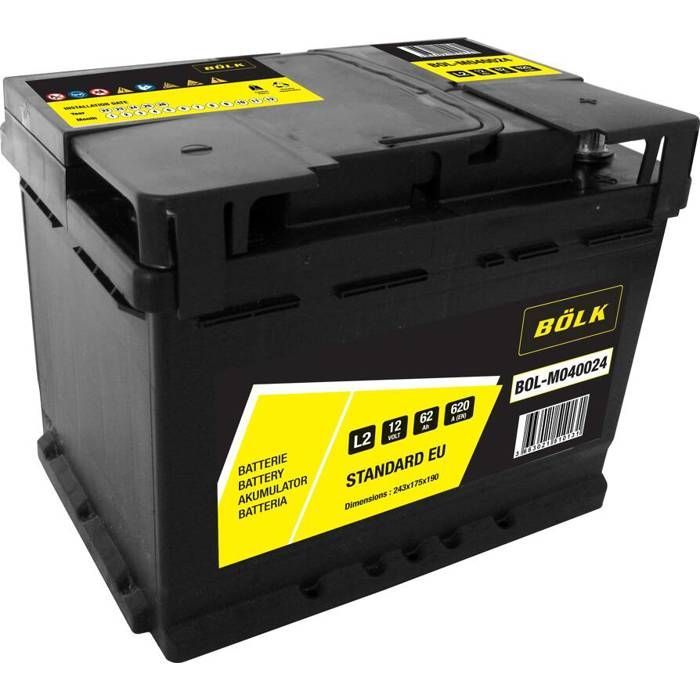 Batería para coche BOLK 62Ah/620A BOL-M040024