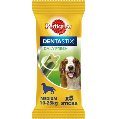 Pedigree Dentastix Fresh – codzienna pielęgnacja jamy ustnej dla średnich psów (10–25 kg)