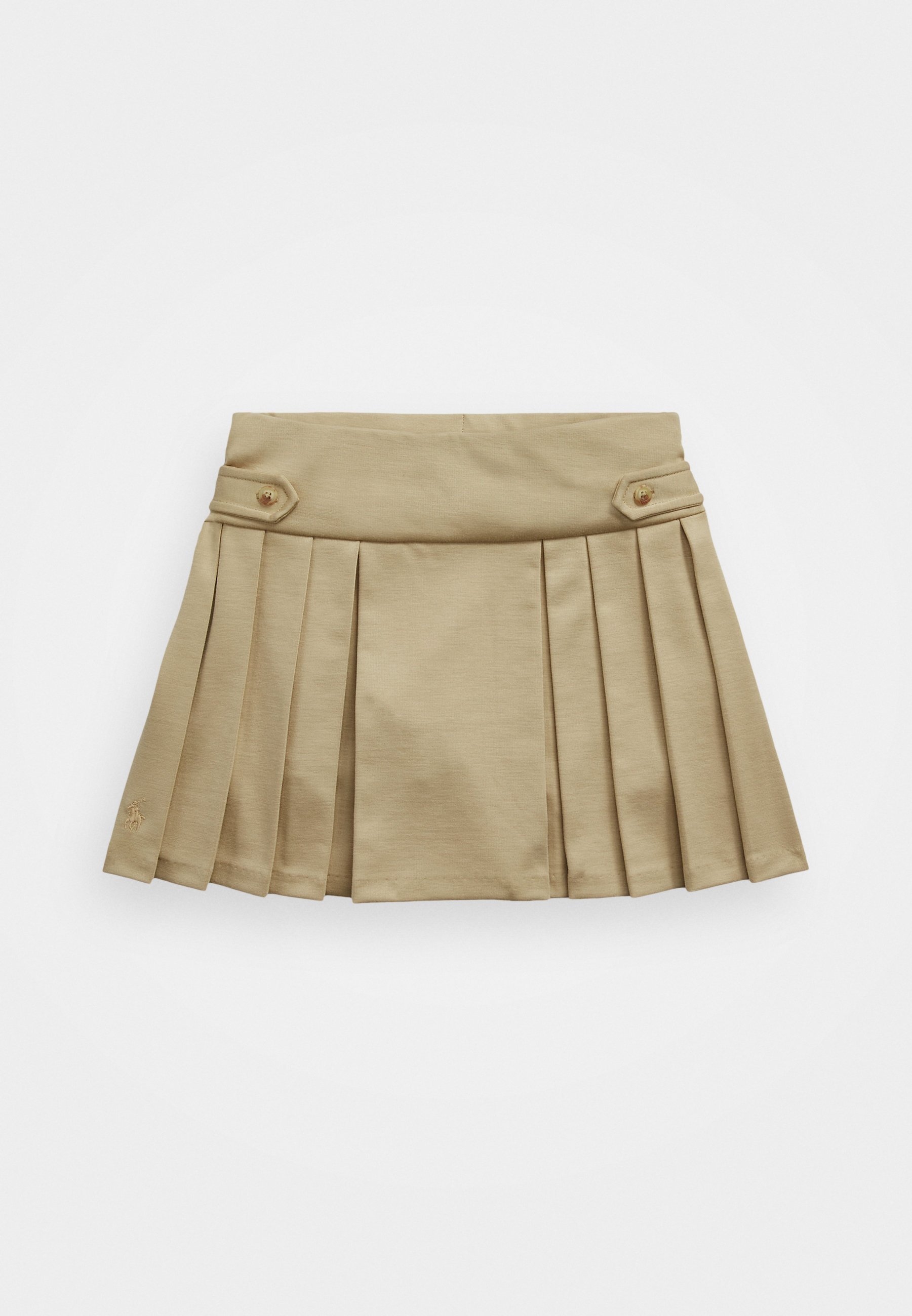 Jupe-short plissée Polo Ralph Lauren - Coupe trapèze - Kaki classique