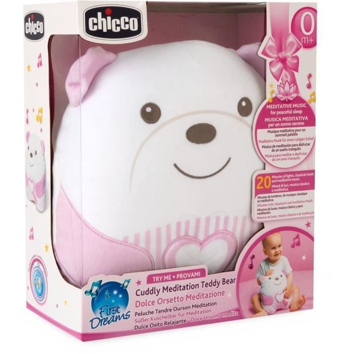Osito de peluche suave - CHICCO - Rosa - Desde el nacimiento