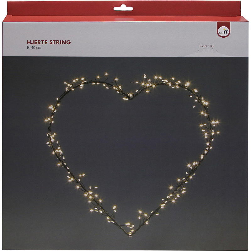 Hjem Lyslenke hjerte 40 cm 200 LED