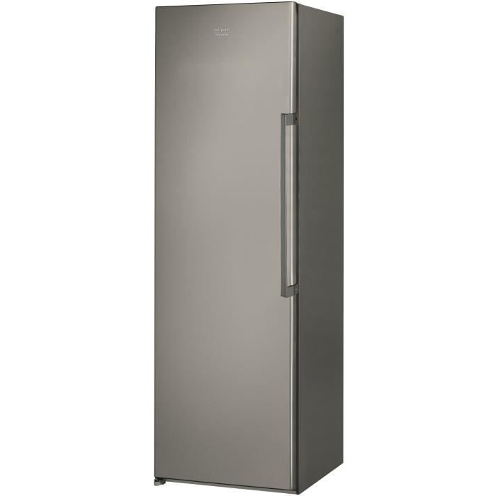 Staande vriezer - HOTPOINT UH8F2CXFR - 4 manden/lades - 263L - Energieklasse E - B 59,5 cm x H 187,5 cm - roestvrij staal