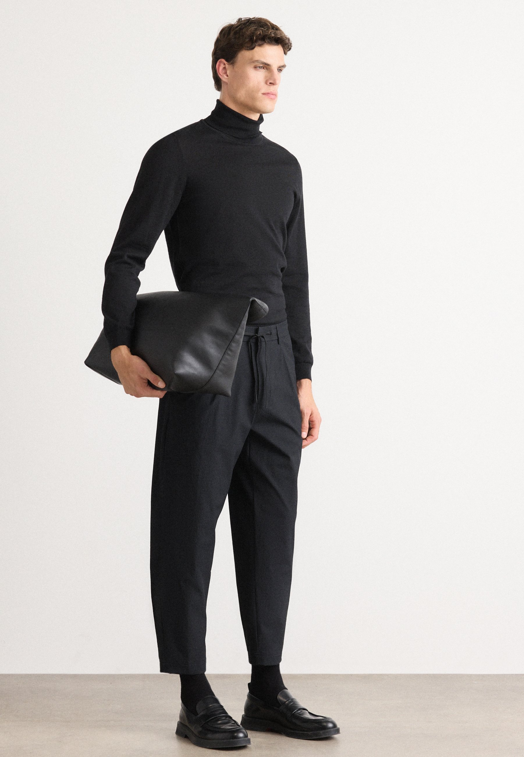 BOSS CONVERT PLEAT - Kalhoty - black