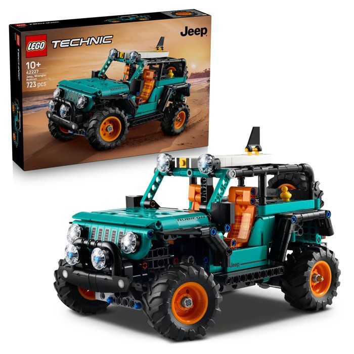 LEGO Technic 42227 Jeep Wrangler Rubicon SUV - Brinquedo de Construção para Maiores de 10 Anos - Presente