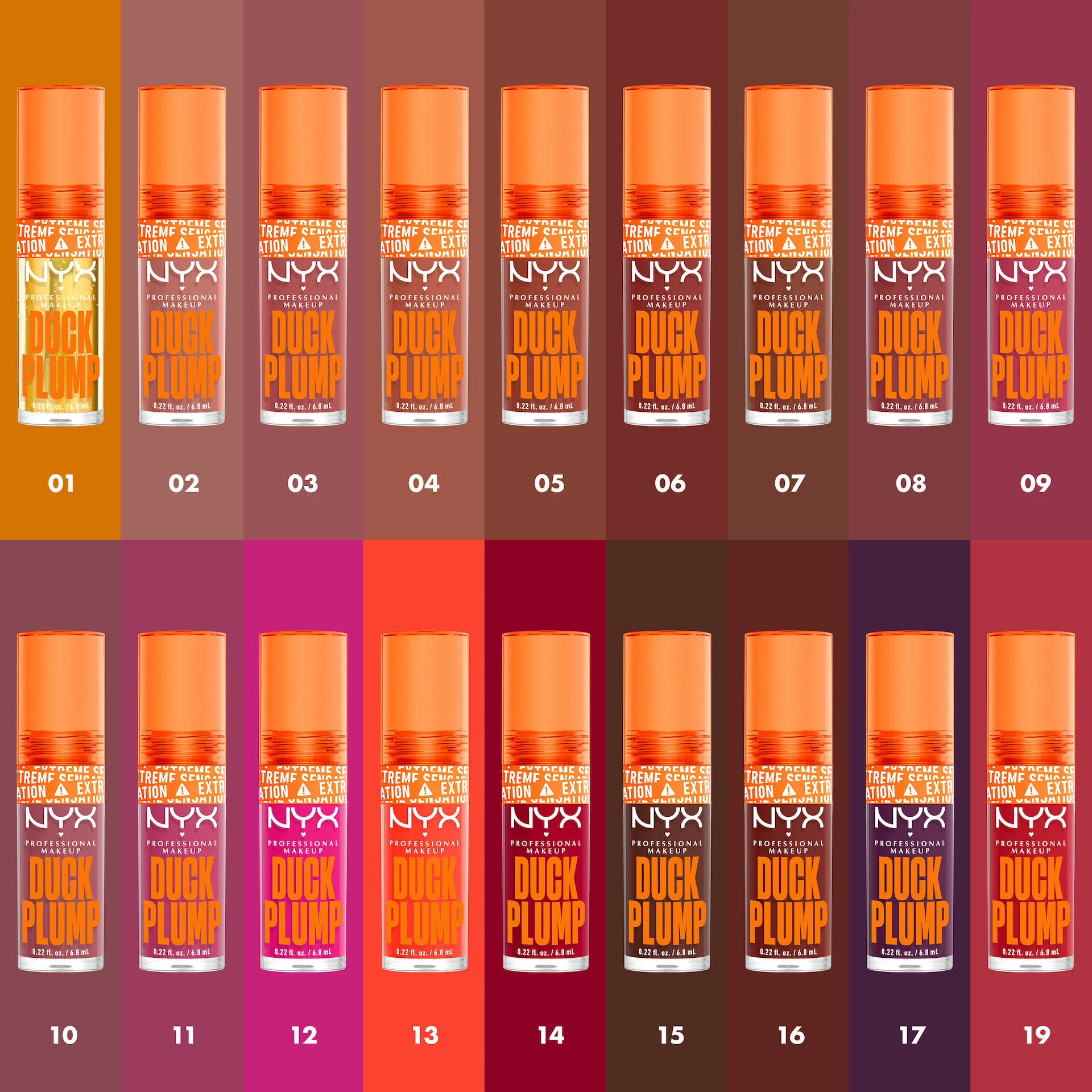 Lakier do ust Duck Plump Lip Lacquer 01 Clearly Spicy - NYX Professional Makeup