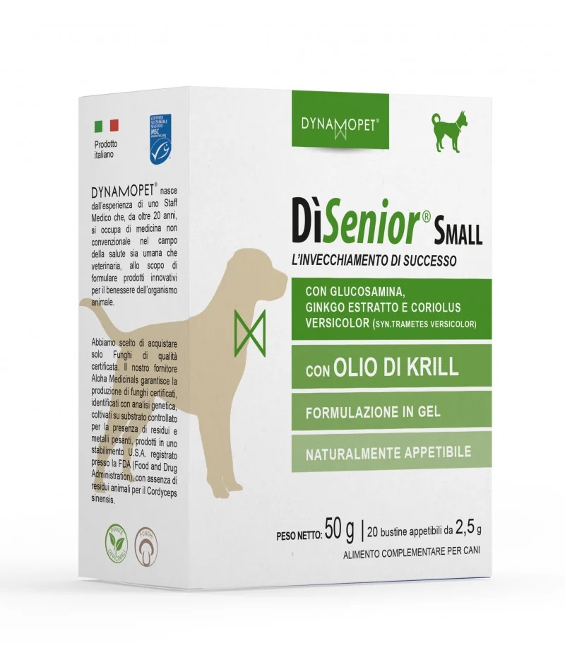 DYNAMOPET DìSenior 20 zakjes 2,5 ml Voedingssupplement voor honden