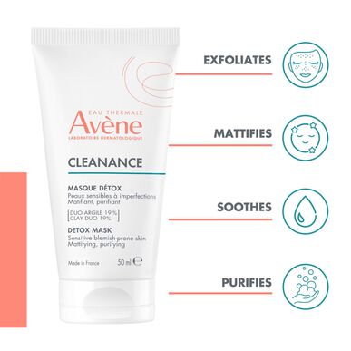 Avène Cleanance Detox Mask Detoxikační maska zmatňuje mastnou aknózní pleť 50 ml 50 ml