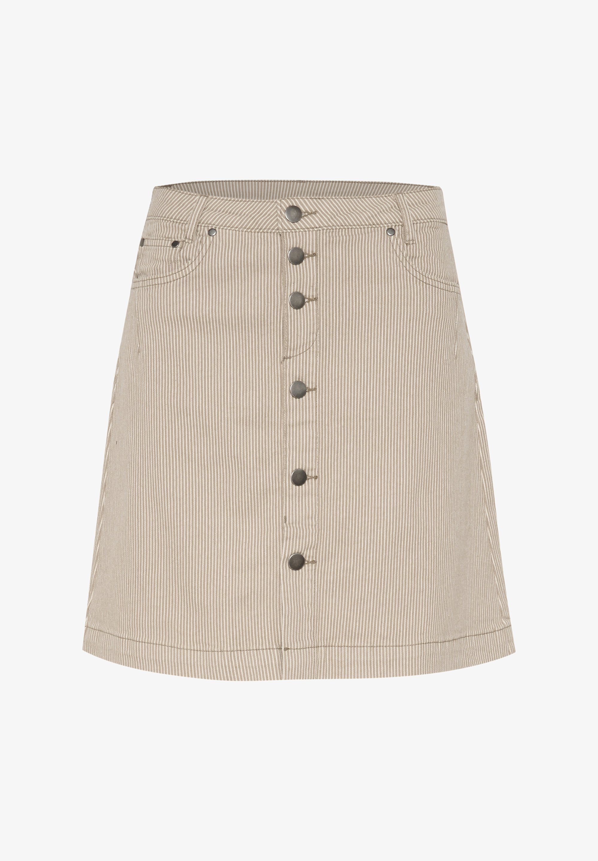 Culture CUMILKY SHORT - Saia evasê - listra branca duna