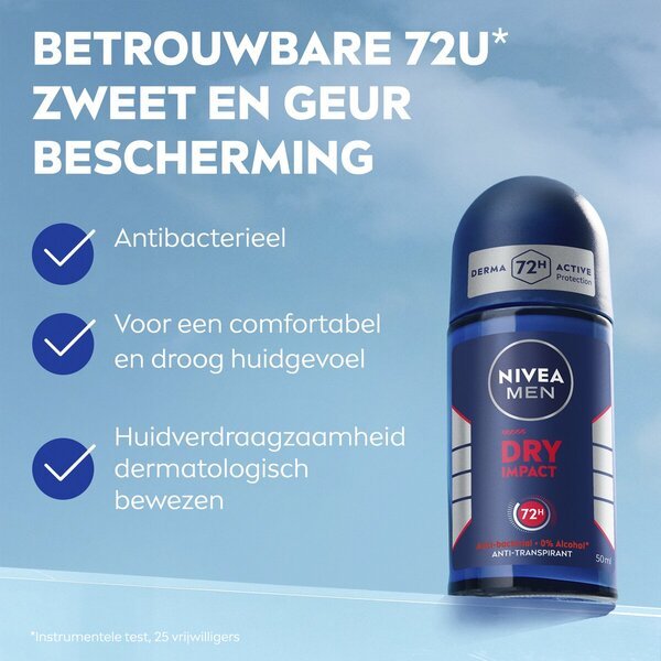 NIVEA Men Dry Impact antiperspirantni valjček<br>50 ml