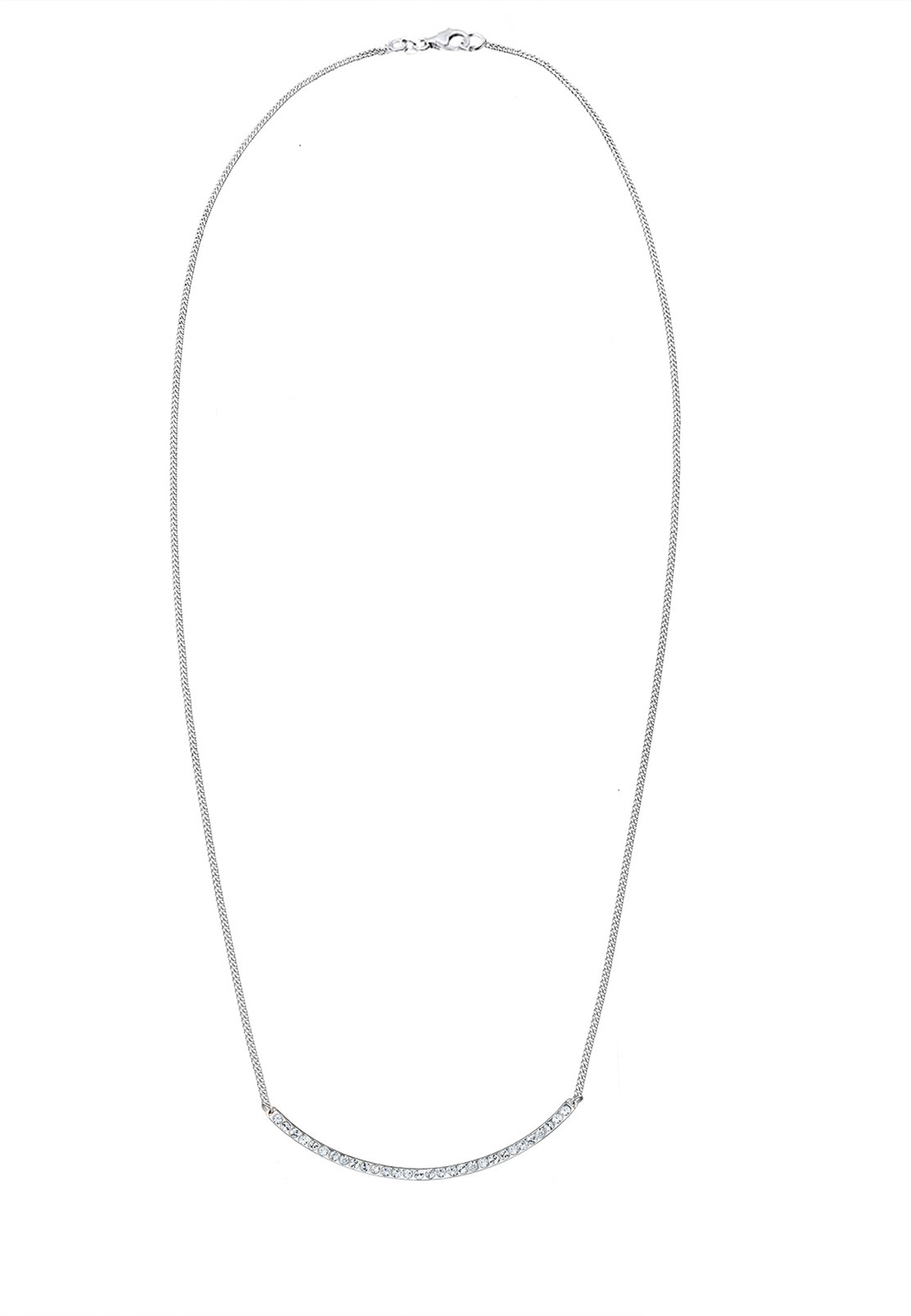 Elli Femmes arc minimaliste avec cristaux en argent sterling 925