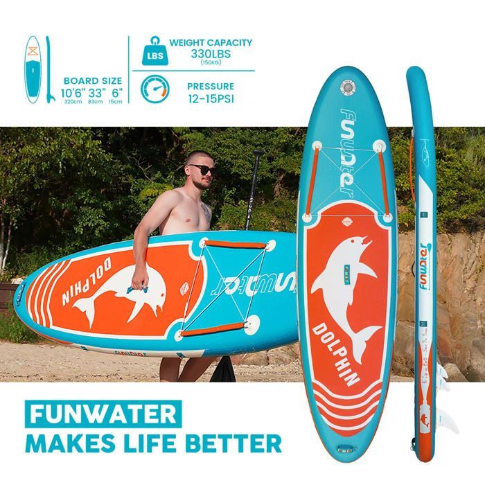 Tavola da paddle gonfiabile ultraleggera Funwater SUPFW08C 