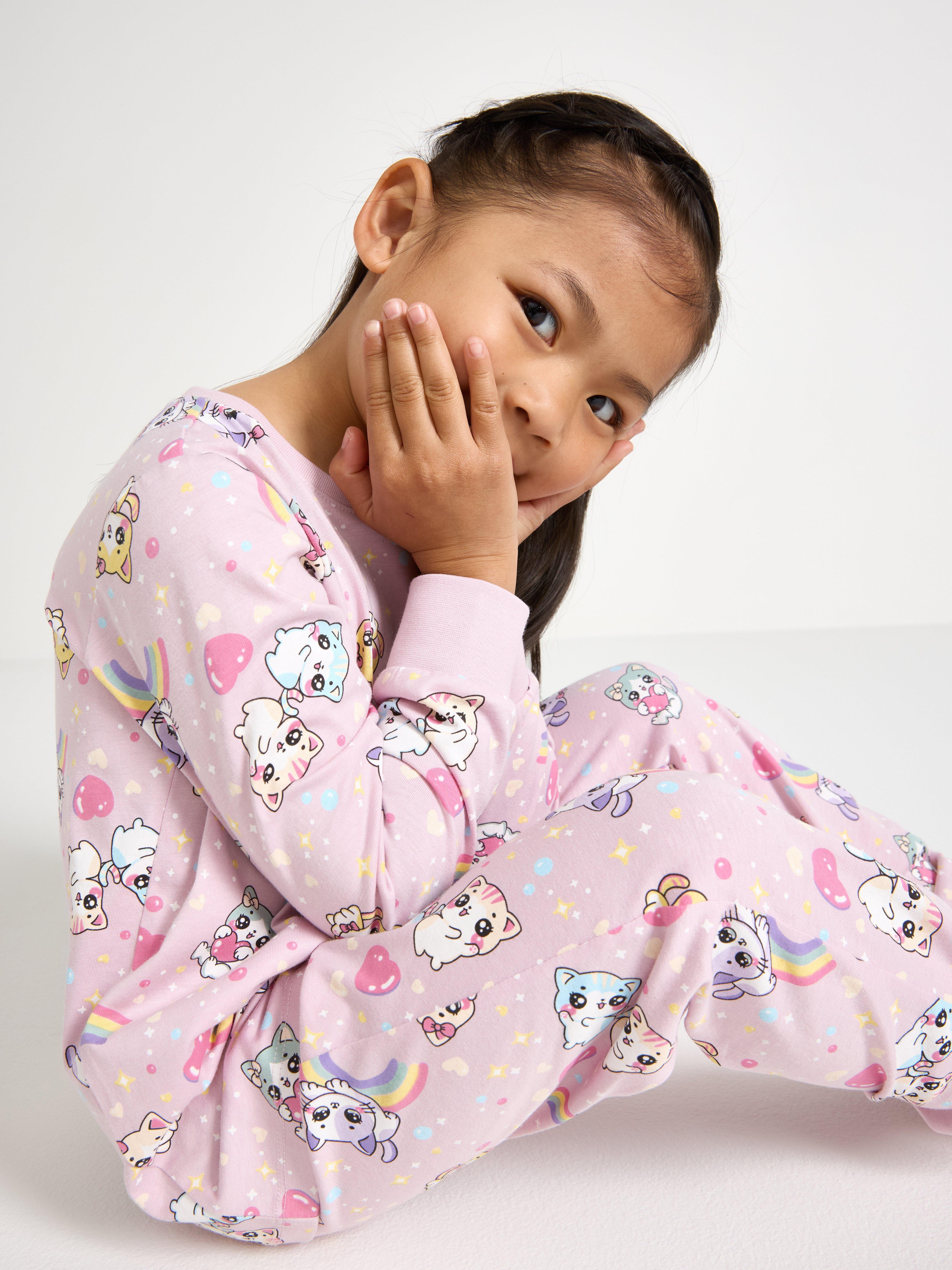 Conjunto de pijama rosa-claro