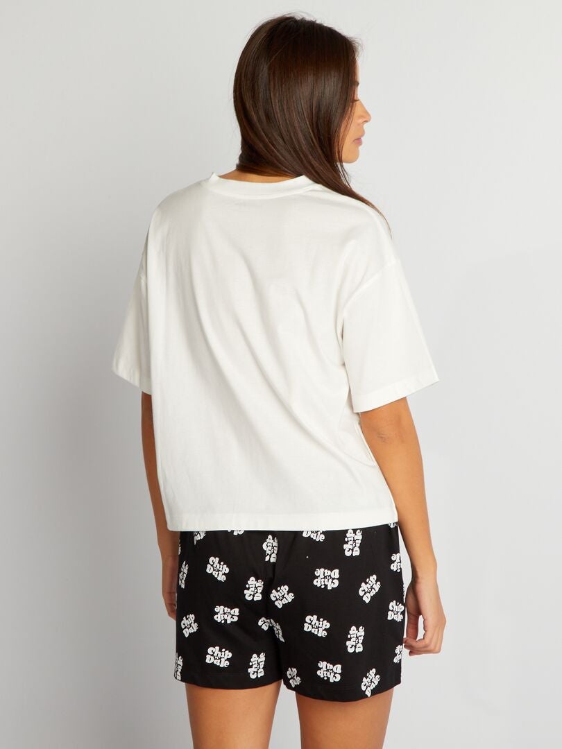 Conjunto de pijama corto Disney - 2 piezas - BLANCO