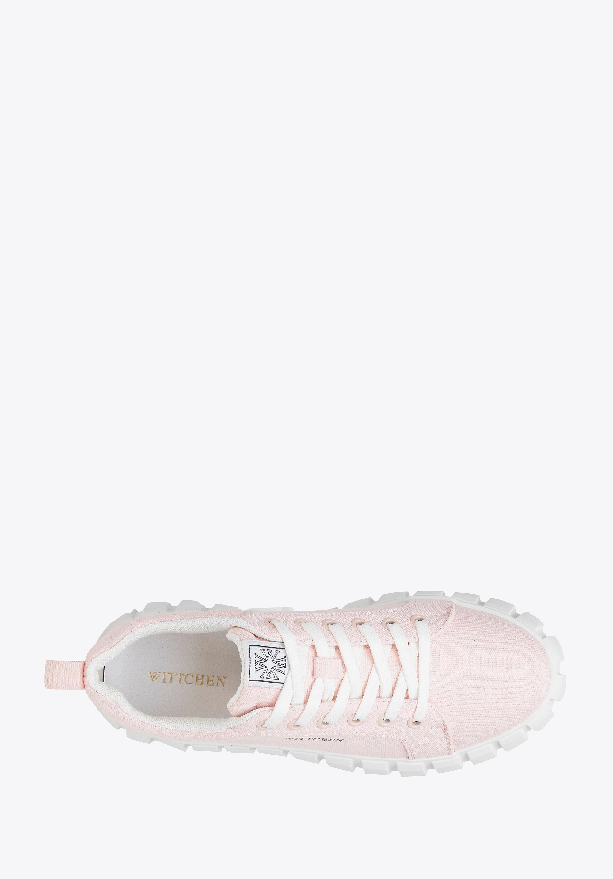 Damskie sneakersy na platformie różowe