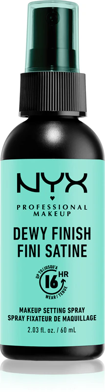 Spray fixador de maquiagem NYX Professional Makeup com acabamento luminoso