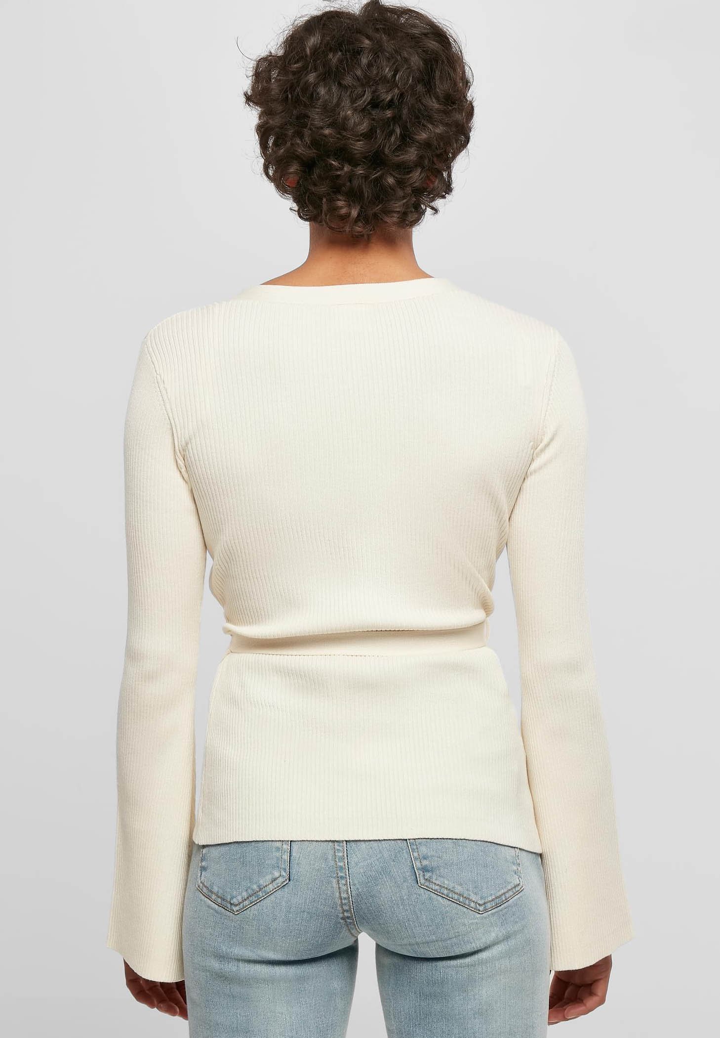 Cardigan Urban Classics WRAPPED - color sabbia bianca