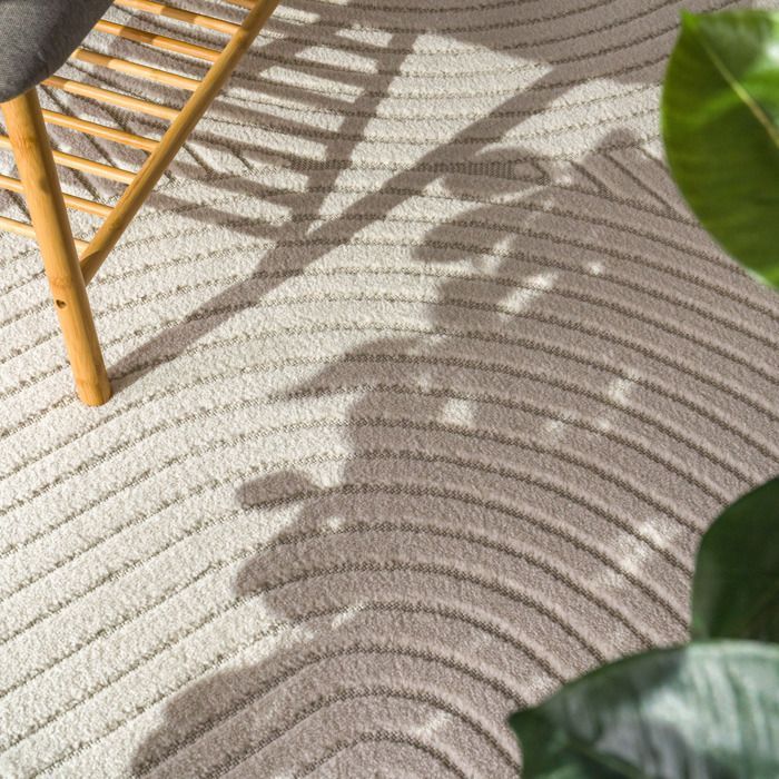 Paco Home Tapis Salon Chambre Adulte Poils Ras Motif Boho Motif Geometrique Uni Crème Crème 160x230 cm