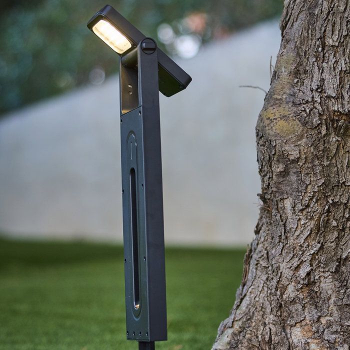 Juego de 2 luces solares para caminos - LUMISKY - BRITY - LED blanco cálido - Resistentes al agua - Iluminación para caminos de jardín