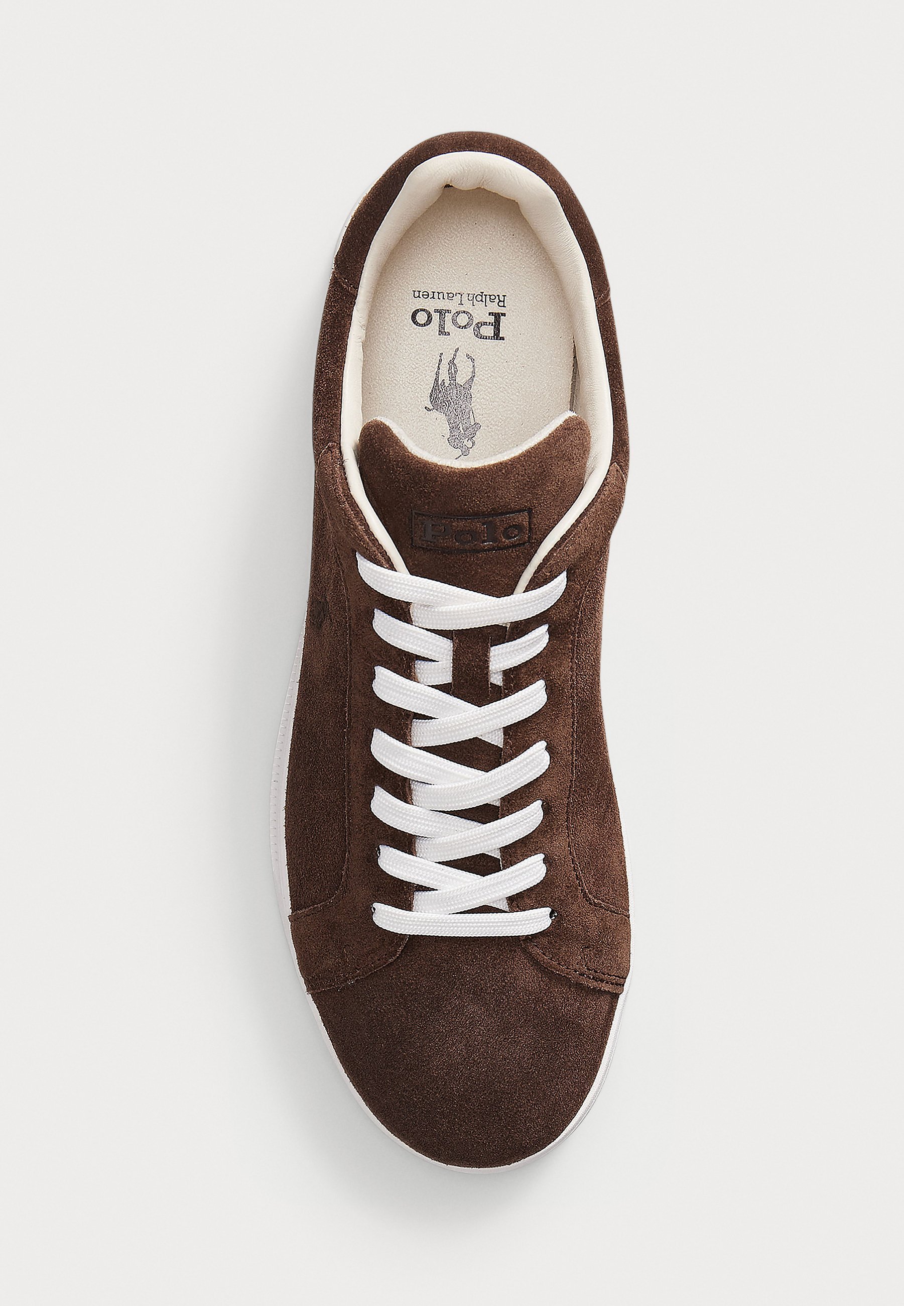 Polo Ralph Lauren HERITAGE COURT II SNEAKERS IN SUEDE - Sneakers - marrone cioccolato