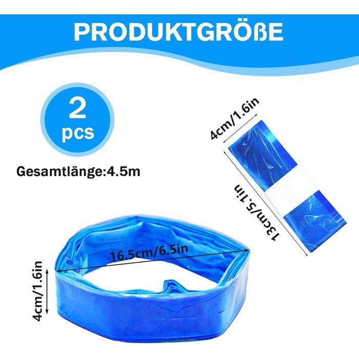 Confezione da 2 ricariche blu per cestino pannolini
