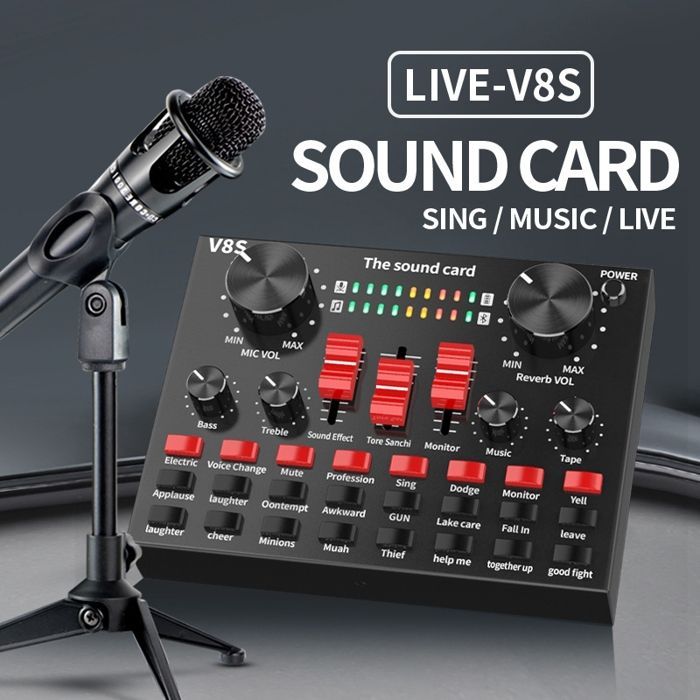 Sound card for recording - XVX - English version - Dedicated interface - Live streaming - DSP noise reduction