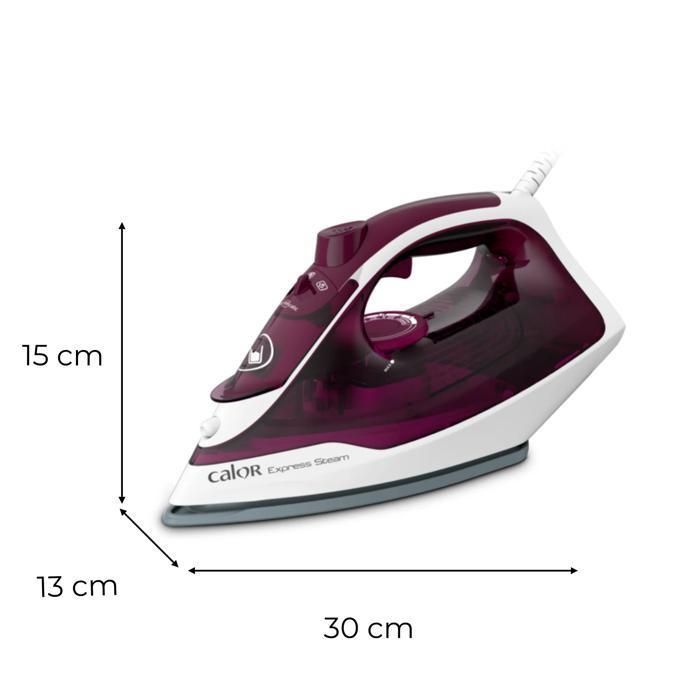 Calor Express Steam Fer à repasser vapeur,  2 400 W, Jusqu'à 160g/min, FV2835C0
