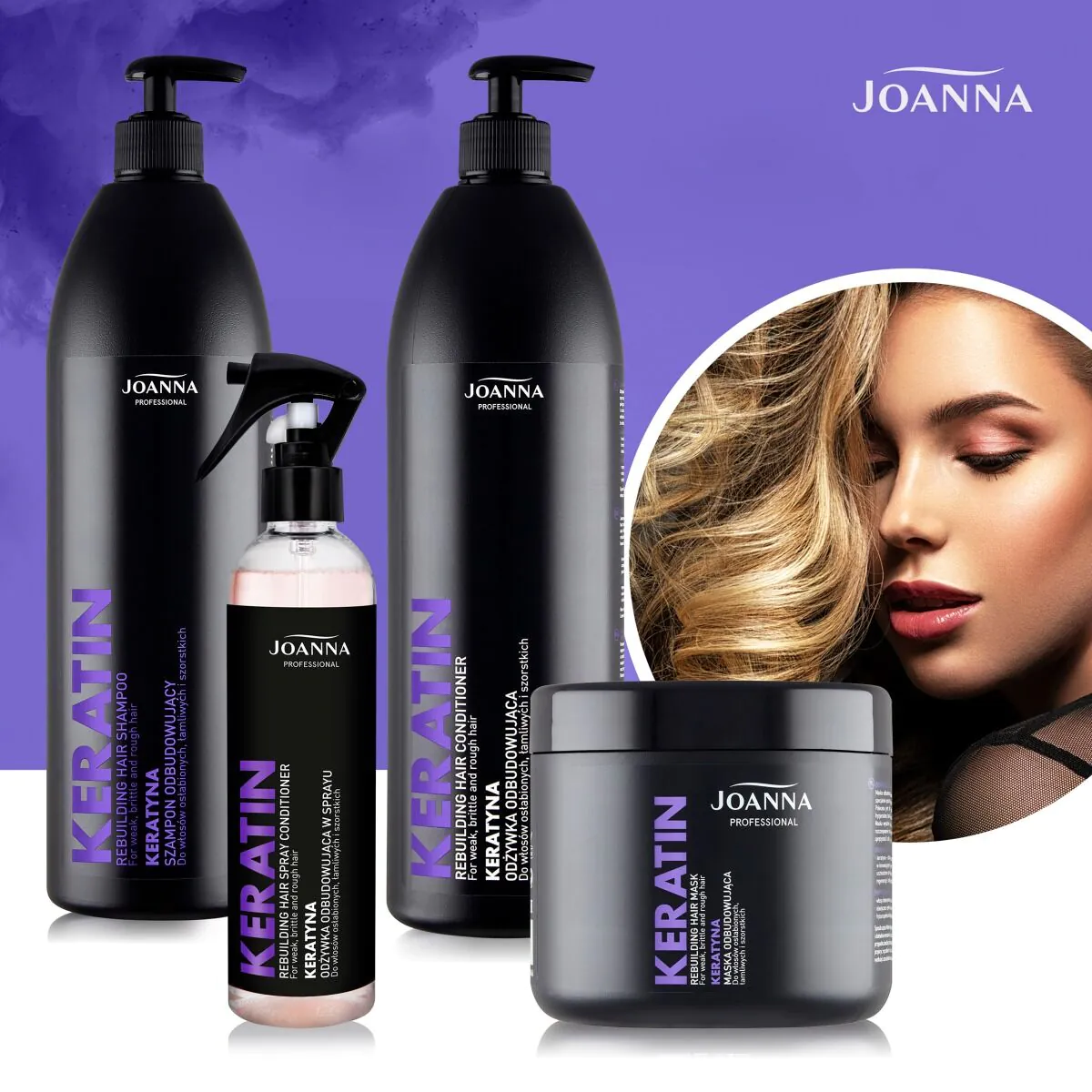 Joanna Professional Keratyna Odżywka Odbudowująca w Sprayu