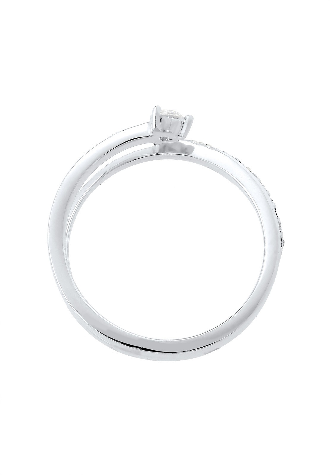 Elli Femme Motif de Flèche avec Cristaux de Zircone et Cristaux en Argent Sterling 925
