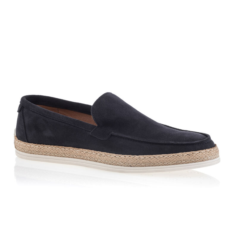 Mocasines/zapatos náuticos azules para hombre
