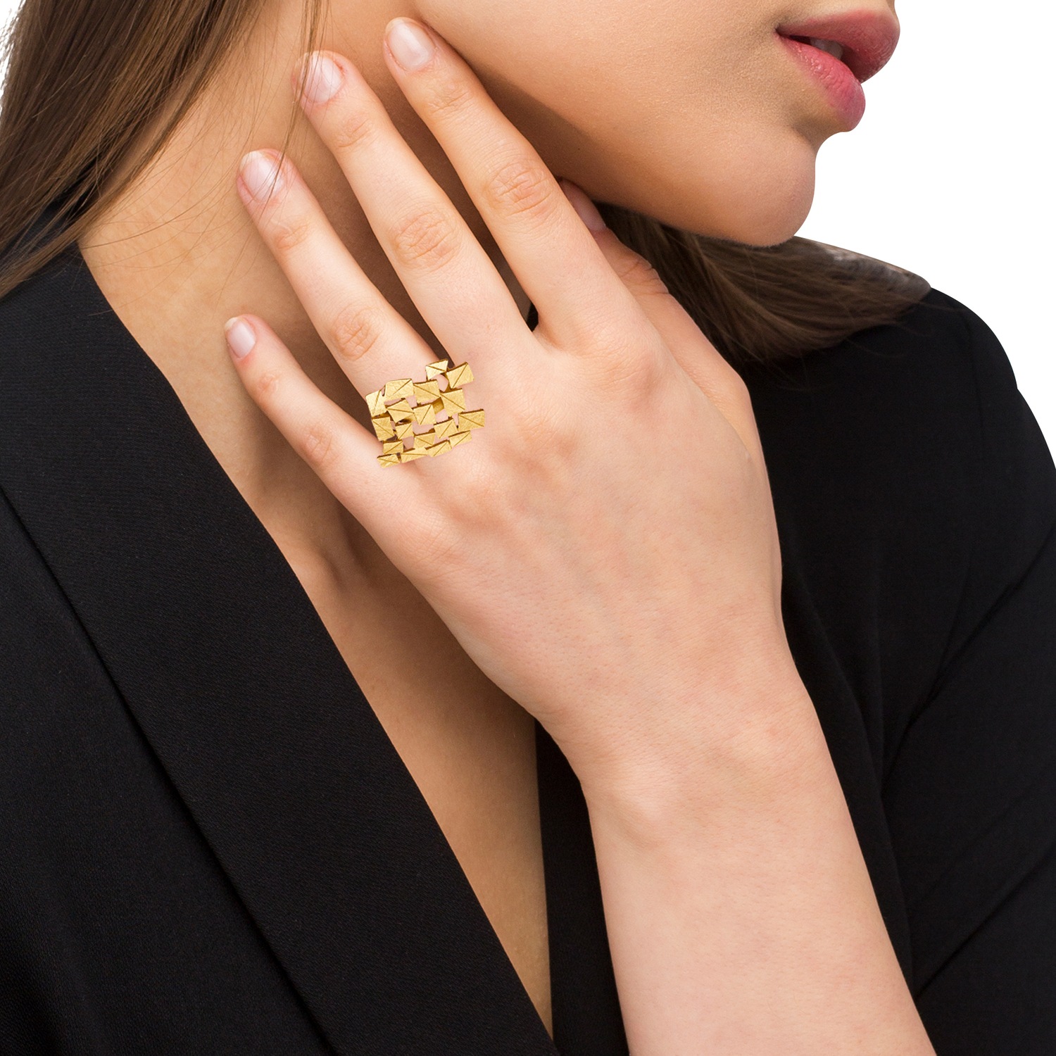 Heideman Bague Partis couleur or