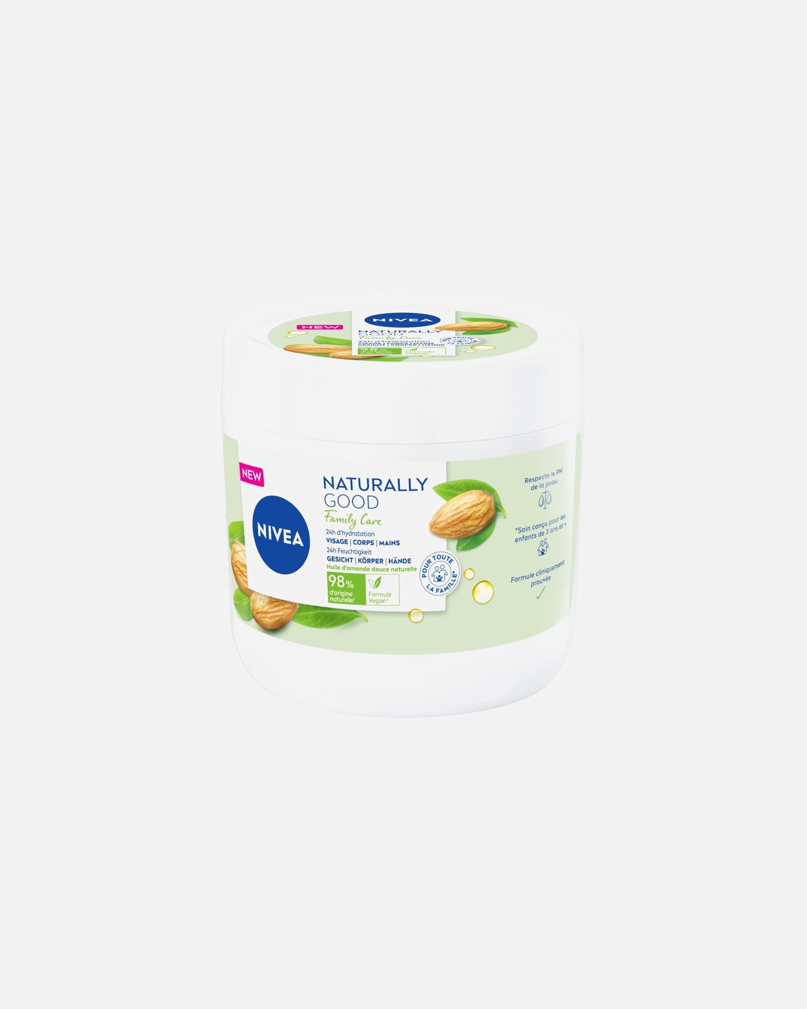 NIVEA Crème multi-usage hydratante visage corps et mains Huile d'Amande douce