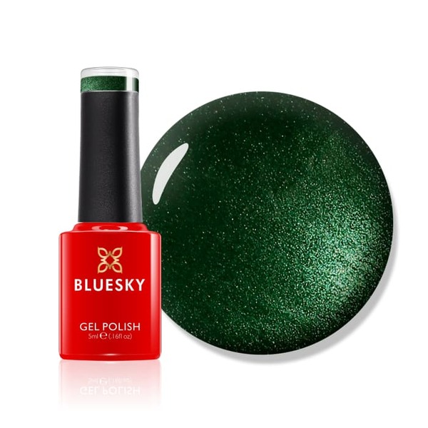 Bluesky Gel Polish Mini - Mørk Grønn Glitrende