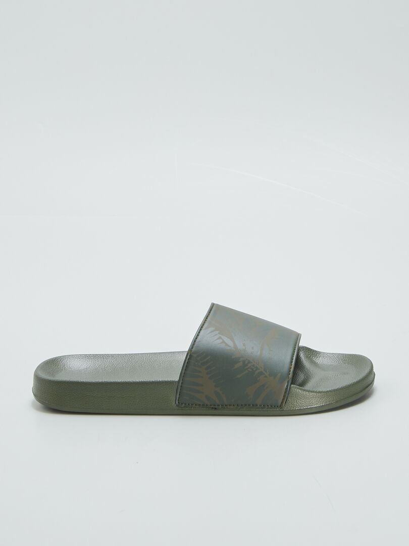 Mules de piscina - cáqui
