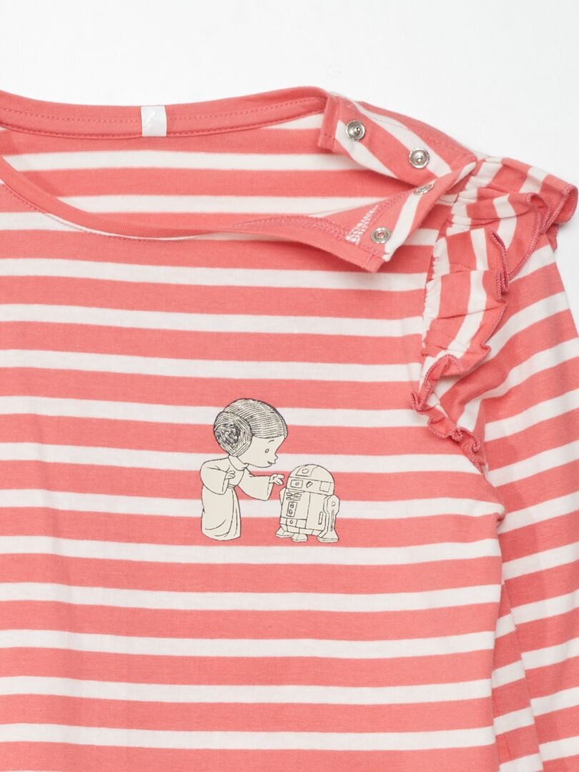 Camiseta Disney con volantes - ¡Súper fácil! - BLANCA