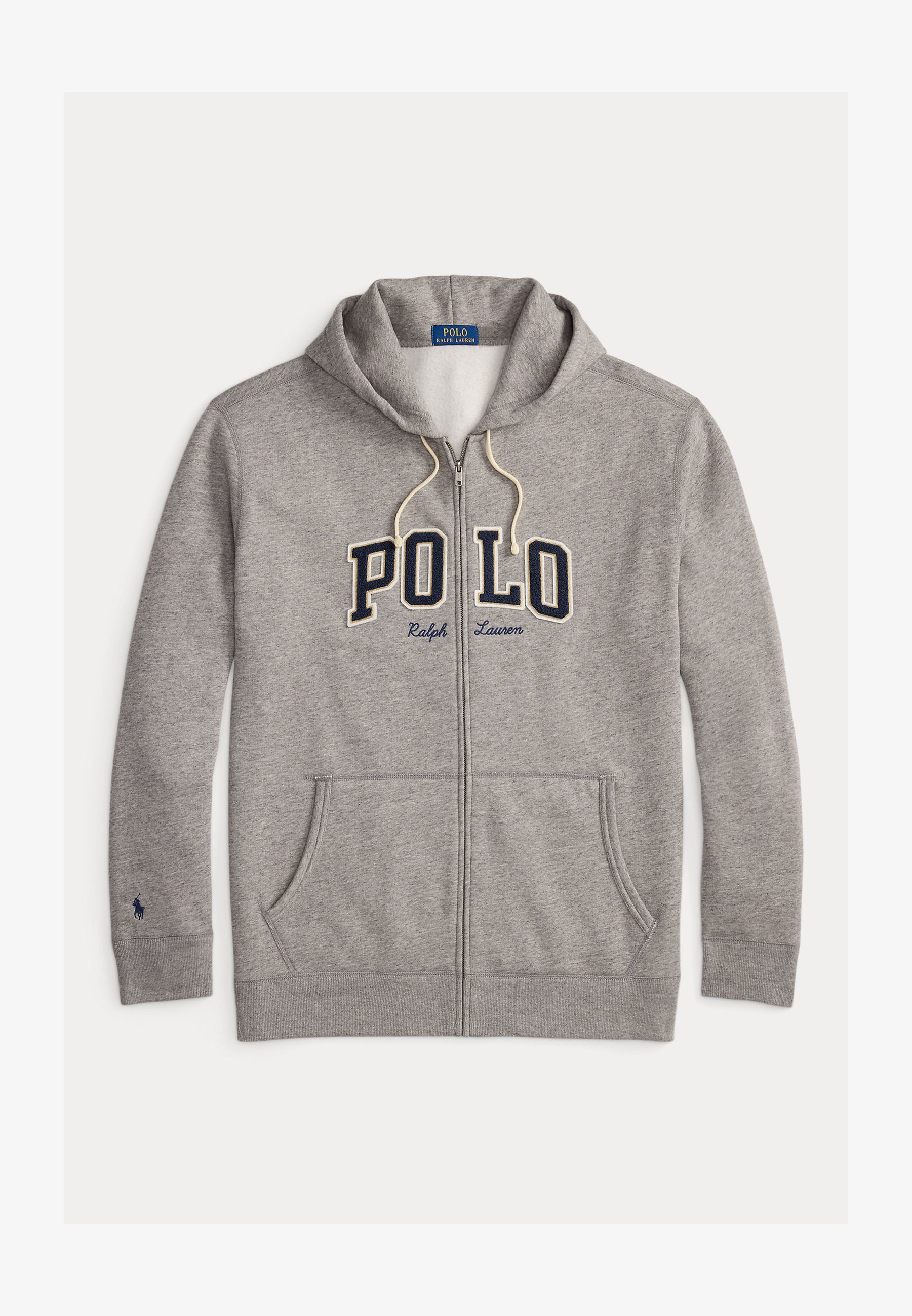 POLO RALPH LAUREN BIG & TALL LOGO FULL-ZIP HOODIE - Mikina na zip - black