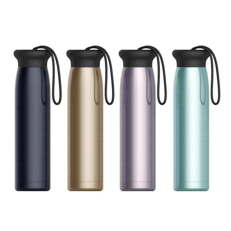 portable Water Bottle high quality Hot Sports Water Bottle Cool Handle Stainless Steel Cup Insulated Mug Drinkware