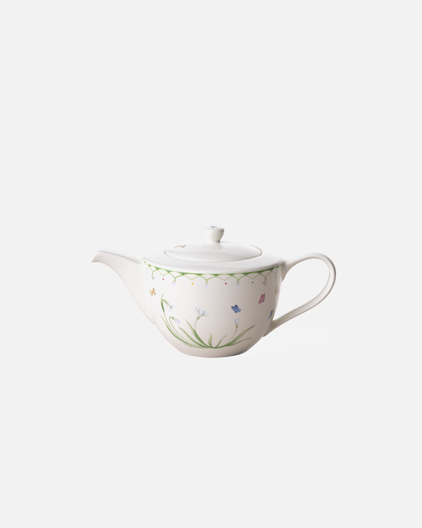 Villeroy & Boch čajnik, set od 6 dijelova. Šareni dizajn opruge – 1 komad