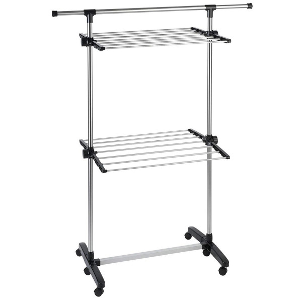 Suszarka na pranie ze stali nierdzewnej, 77-120 cm