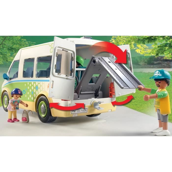 PLAYMOBIL 71329 Bus scolaire, City Life, L'école, 53 pièces, Dès 4 ans