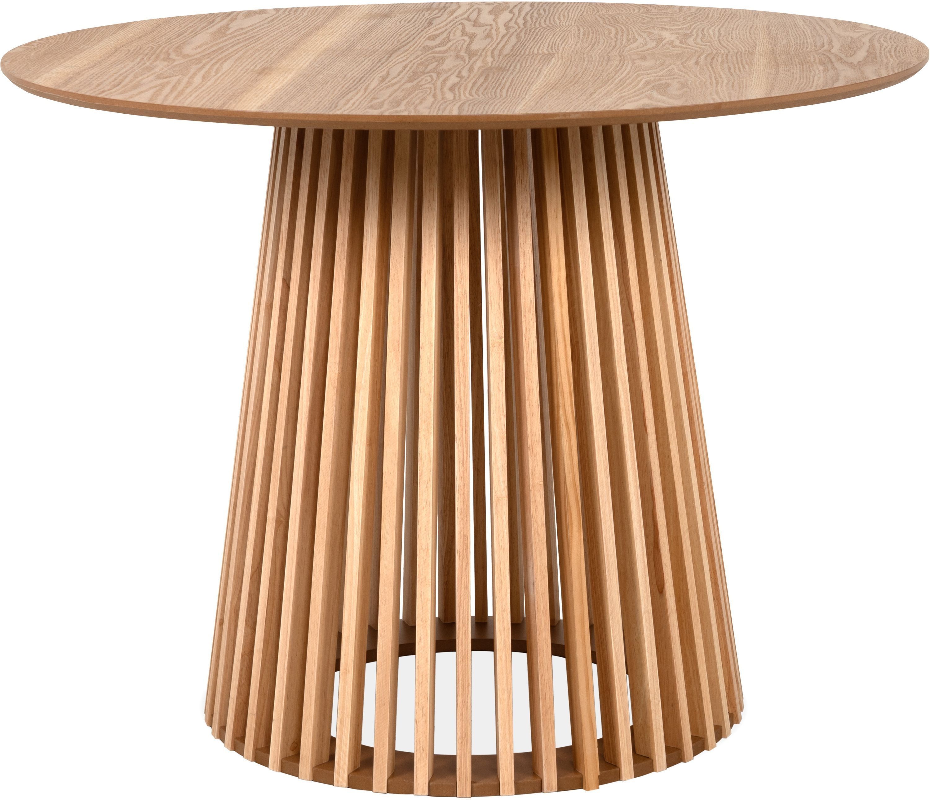 Table à manger - GARLE - 4 personnes - Bois naturel - 100 x 100 x 75 cm