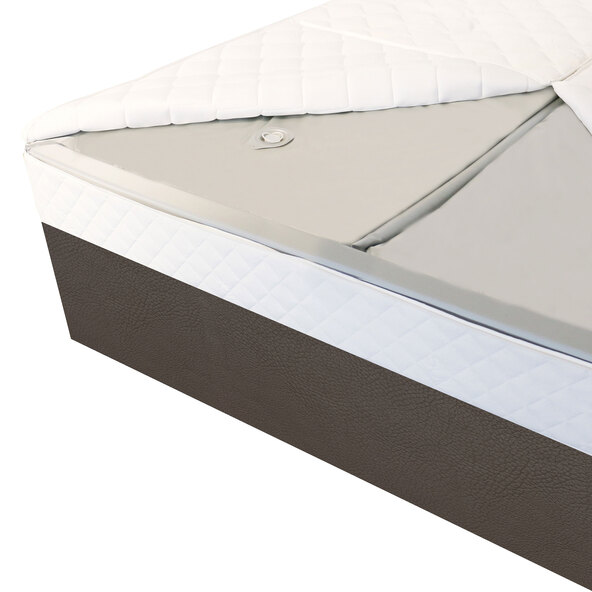 Pat cu apă „Oregon” în stil box spring cu sertare, 180 x 200 cm, bej