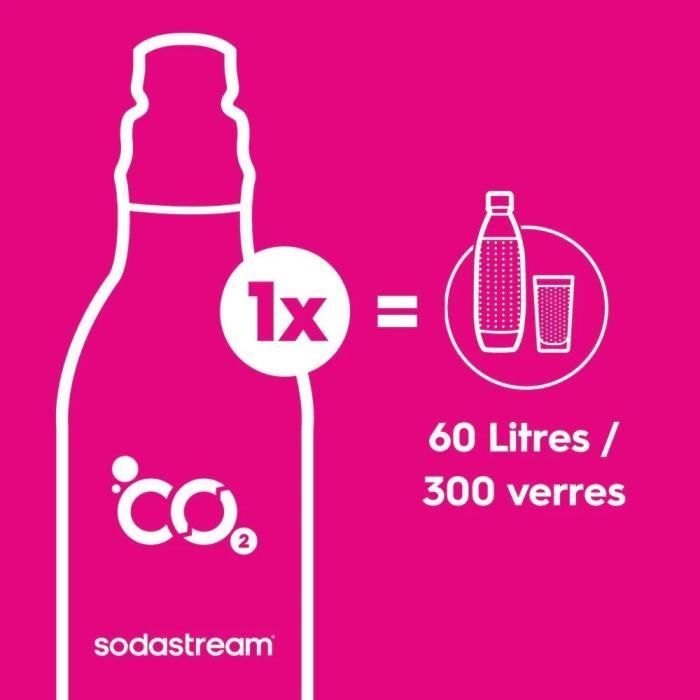 SODASTREAM Generatore di acqua gassata e soda - TERRA Nero - 1 bottiglia lavabile in lavastoviglie - 1 ricarica di gas da 60 litri