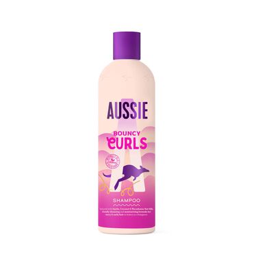 Aussie Bouncy Curls Shampoo, hydraterende shampoo voor krullend en golvend haar, 300 ml