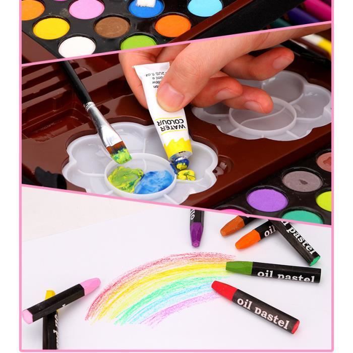 OLY MAGIC - Kit Peinture Dessin Premium Deluxe - 145 pièces - Parfait pour les Enfants (>5ans), Débutants et Artistes