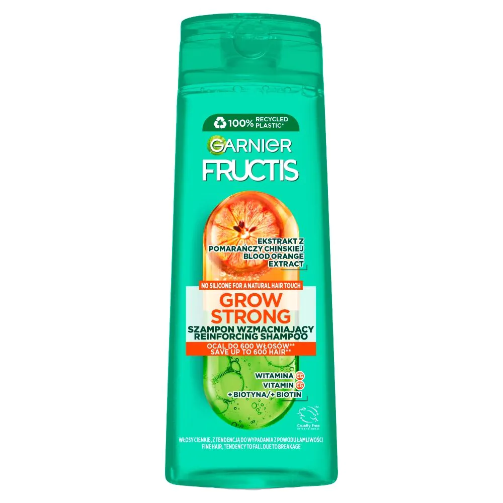 Fructis Szampon Wzmacniający do włosów Cienkich Grow Strong Orange