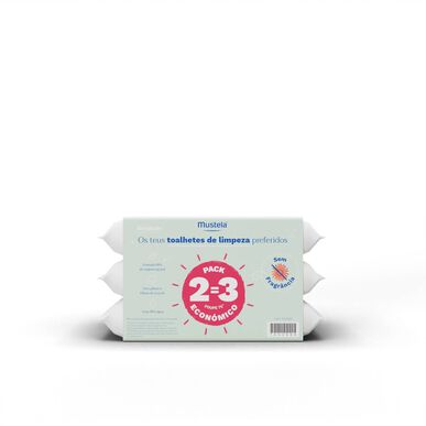 Mustela-puhdistuspyyhkeet, hajusteettomat 3 x 60 kpl 3 x 60 kpl