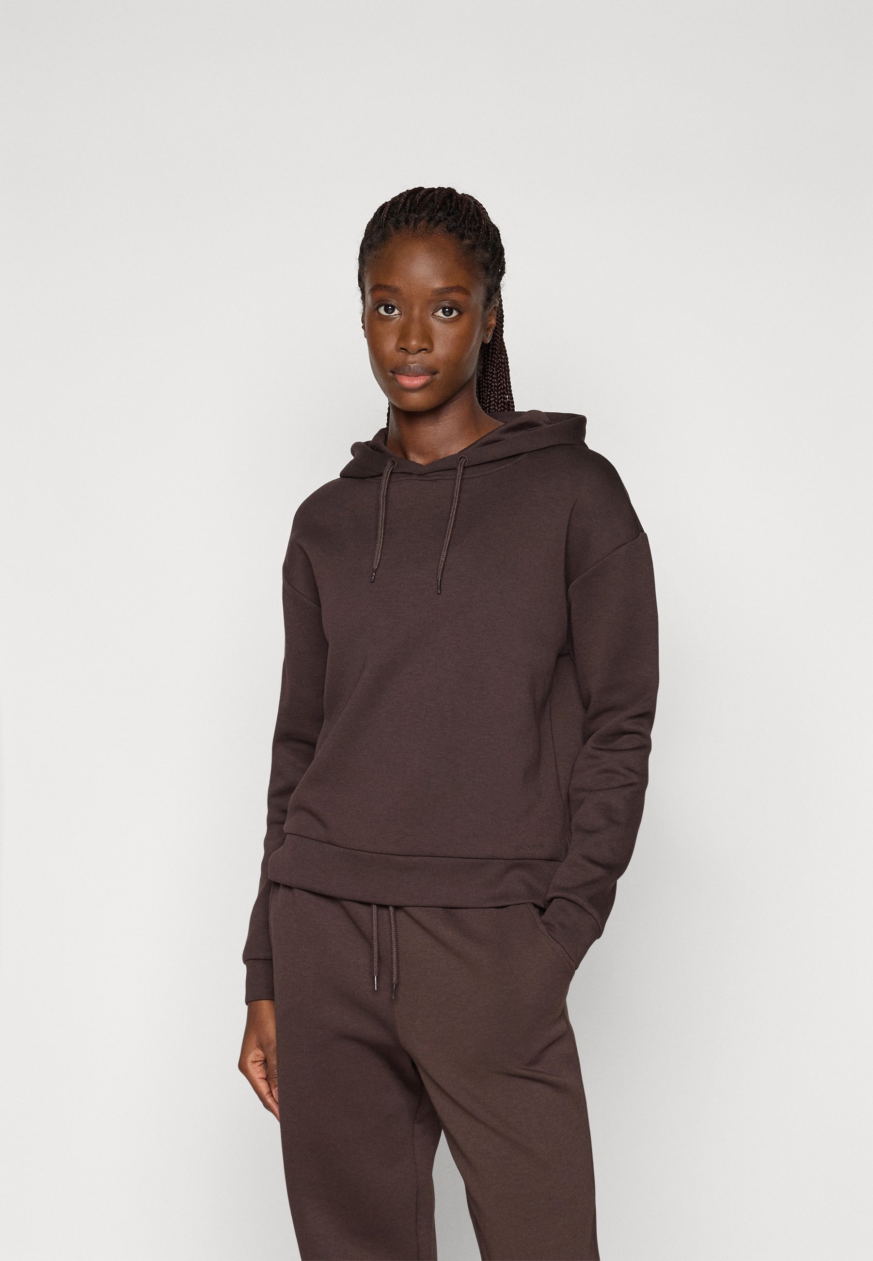 Gioca SOLO ONPLOUNGE LIFE HOOD NOOS - Felpa con cappuccio - torta al cioccolato