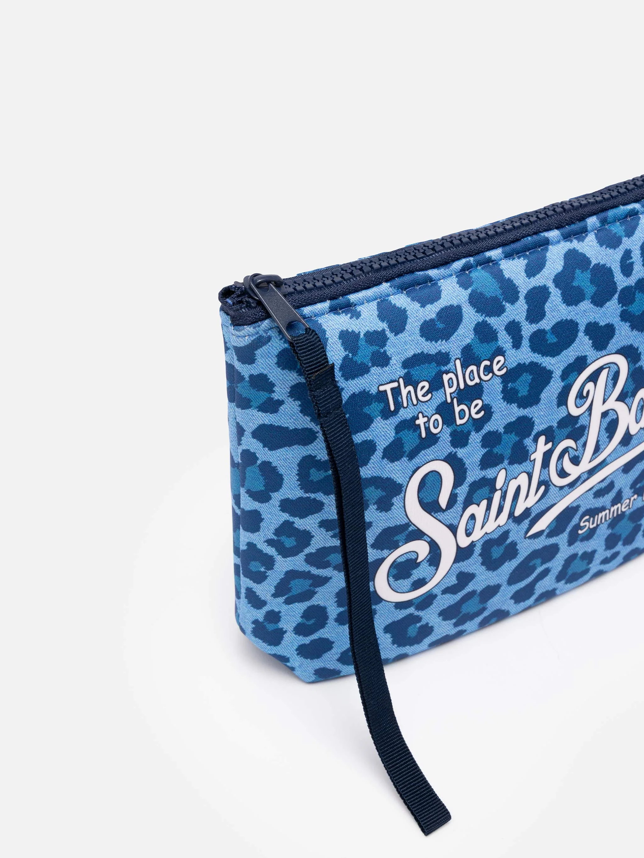 Bolso de mano Aline de neopreno con estampado animal.